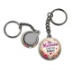 Porte clés - ma marraine c'est un trésor- cabochon- miroir- magnet