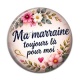 Cabochon Résine - ma marraine toujours là pour moi