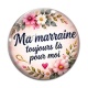 Cabochon Verre - ma marraine toujours là pour moi