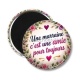 Magnet's - une marraine c'est une amie pour toujours- cabochon verre
