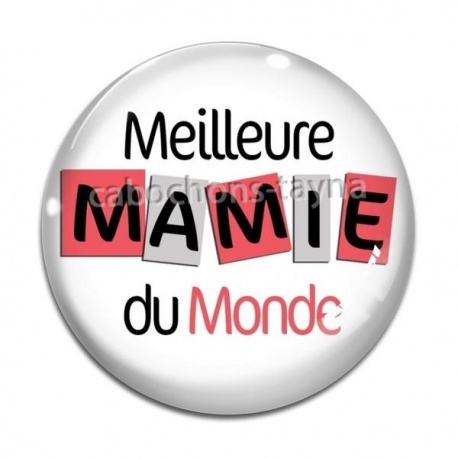 Cabochon Verre - meilleure mamie