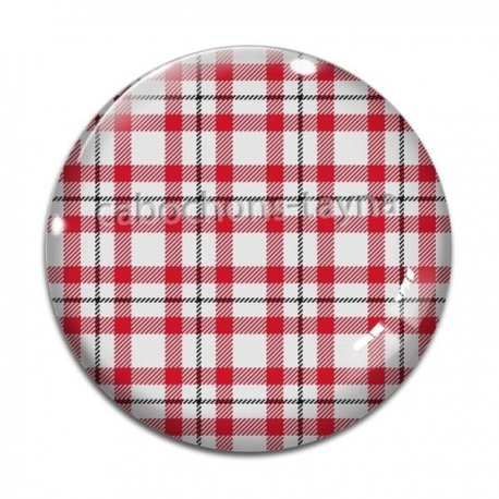 Cabochon Verre - cabochon fond carreaux