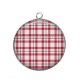 Pendentif Cabochon Argent - cabochon fond carreaux