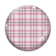 Cabochon Verre - cabochon fond carreaux rose