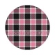 cabochon fond carreaux rose et noir