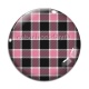 Cabochon Verre - cabochon fond carreaux rose et noir