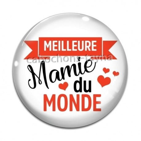Cabochon Verre - meilleure mamie