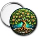 Miroir de poche - cabochon arbre de vie- miroir arbre de vie