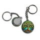 Porte clés - cabochon arbre de vie- miroir arbre de vie