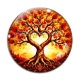 Cabochon Verre - cabochon arbre de vie- magnet arbre