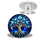 Trépied - cabochon arbre de vie- verre ou résine