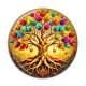 Cabochon Résine - cabochon arbre de vie- magnet arbre