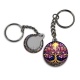 Porte clés - cabochon arbre de vie- verre ou résine
