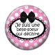 Cabochon Résine - cabochon je suis une belle soeur qui déchire- miroir- porte clé