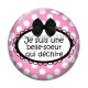 Cabochon Verre - cabochon je suis une belle soeur qui déchire- miroir- porte clé