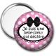 Miroir de poche - cabochon je suis une belle soeur qui déchire- miroir- porte clé