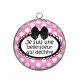 Pendentif Cabochon Argent - cabochon je suis une belle soeur qui déchire- miroir- porte clé