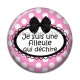 Cabochon Résine - cabochon je suis une filleule qui déchire- miroir- porte clé