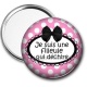 Miroir de poche - cabochon je suis une filleule qui déchire- miroir- porte clé