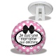 Trépied - cabochon je suis une marraine qui déchire- miroir- porte clé