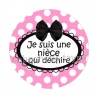 cabochon je suis une nièce qui déchire- porte clé