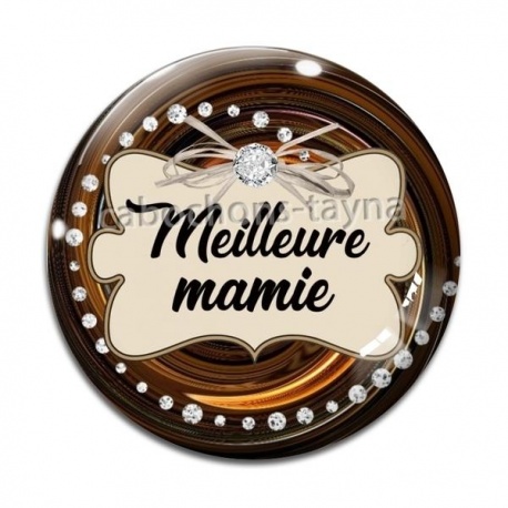 Cabochon Verre - meilleure mamie
