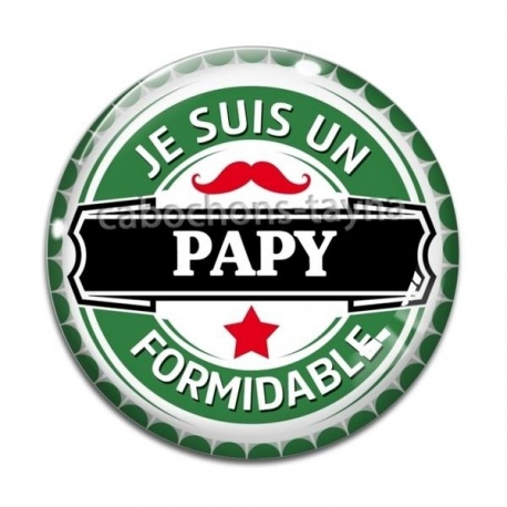 Cabochon Verre - je suis un papy formidable
