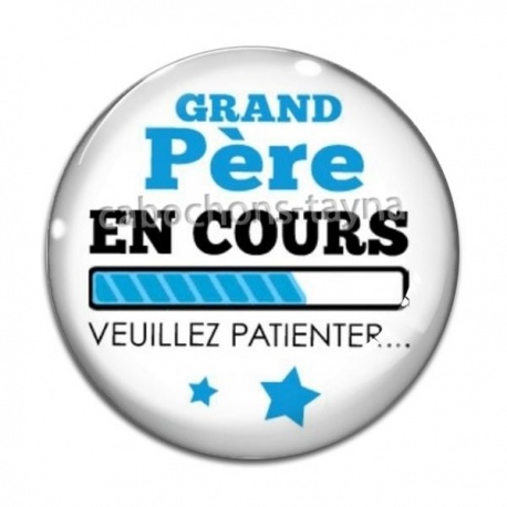 Cabochon Verre - grand père en cours