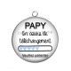 Pendentif Cabochon Argent - papy en cours