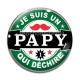 Cabochon Verre - je suis un papy qui déchire