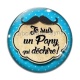 Cabochon Verre - je suis un papy qui déchire