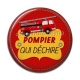 Cabochon Résine - pompier qui déchiire