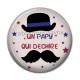 Cabochon Résine - un papy qui déchire