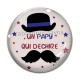 Cabochon Verre - un papy qui déchire