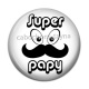Cabochon Résine - super papy