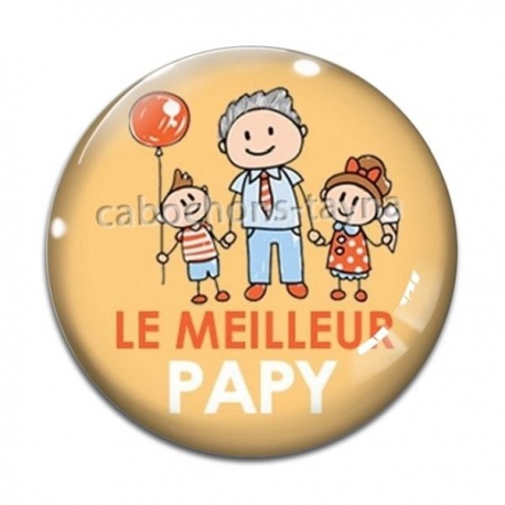 Cabochon Verre - le meilleur papy