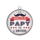 Pendentif Cabochon Argent - le meilleur papy