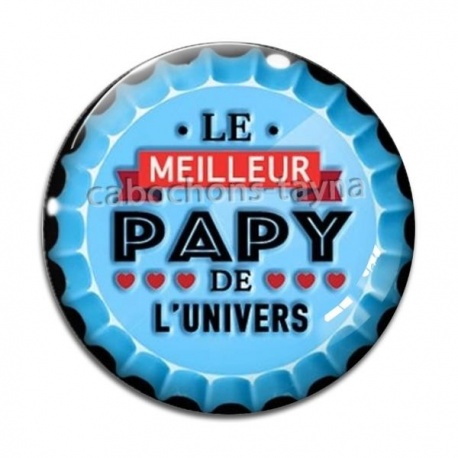 Cabochon Verre - le meilleur papy