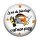 Cabochon Résine - mon papy roi du bricolage