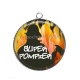 Pendentif Cabochon Argent - super pompier
