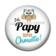 Cabochon Résine - un papy super chouette