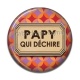 Cabochon Résine - papy qui déchire