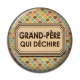 Cabochon Résine - grand père qui déchire