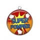Pendentif Cabochon Argent - super pompier