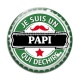 Cabochon Verre - je suis un papi qui déchire
