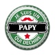 Cabochon Résine - je suis un papy qui déchire