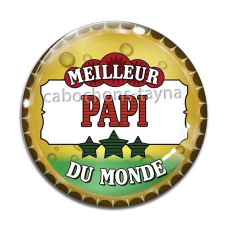 Cabochon Verre - meilleur papi