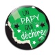 Cabochon Verre - un papy qui déchire