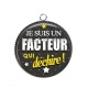 Pendentif Cabochon Argent - facteur qui déchire