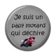 Cabochon Résine - papy motard